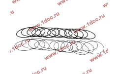 Кольцо уплотнительное гильзы цилиндра (комплект 12 тонких и 12 толстых) двигатель TD226B6G фото Челябинск