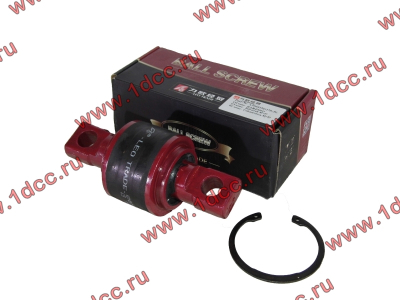 Сайлентблок реактивной штанги 85х57х152 со стопорным кольцом H (AZ9631523177-JX) КАЧЕСТВО HOWO (ХОВО) LEO700012A фото 1 Челябинск